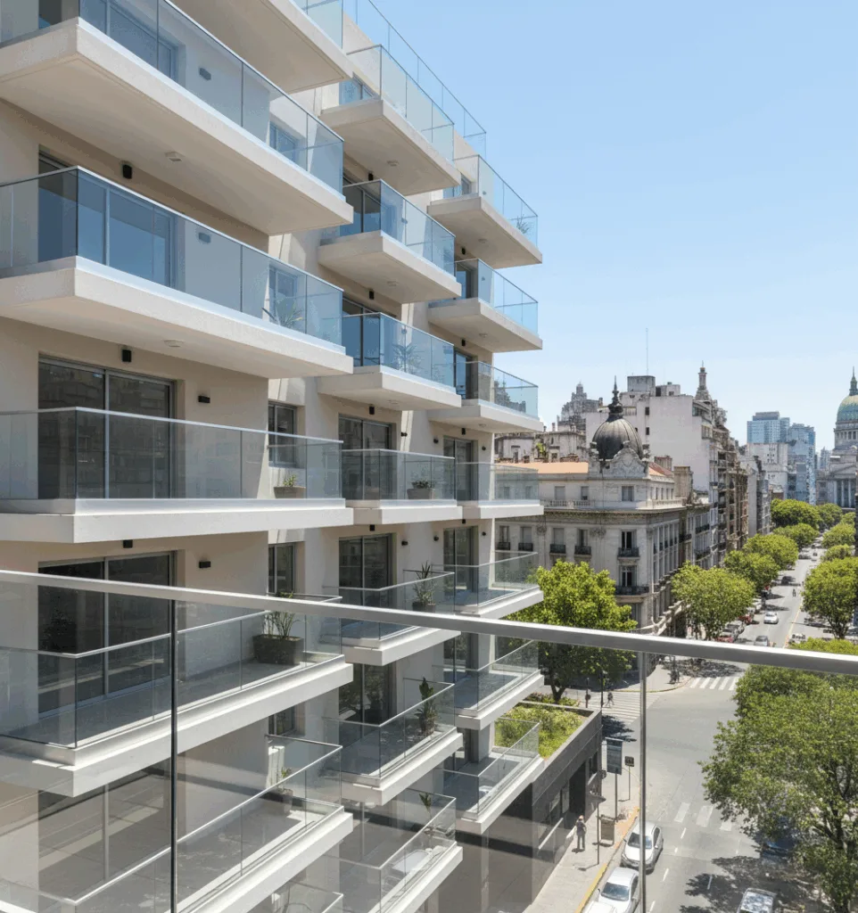 Baranda FortCorp en gran obra
