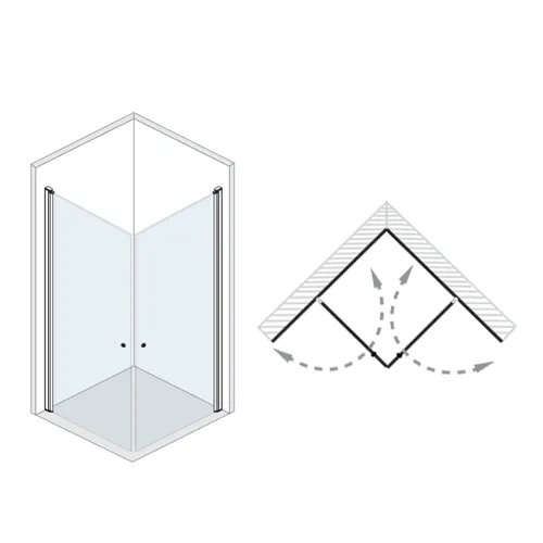 Puerta doble esquina